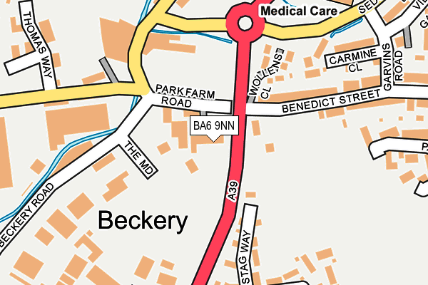 BA6 9NN map - OS OpenMap – Local (Ordnance Survey)