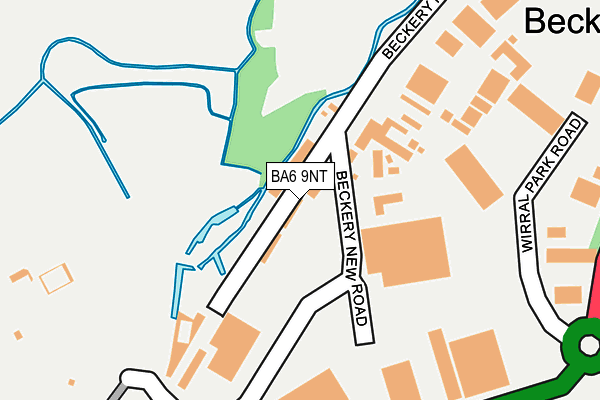 BA6 9NT map - OS OpenMap – Local (Ordnance Survey)