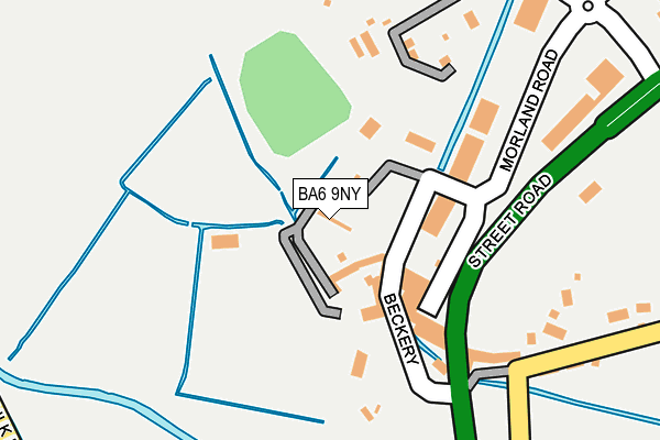 BA6 9NY map - OS OpenMap – Local (Ordnance Survey)