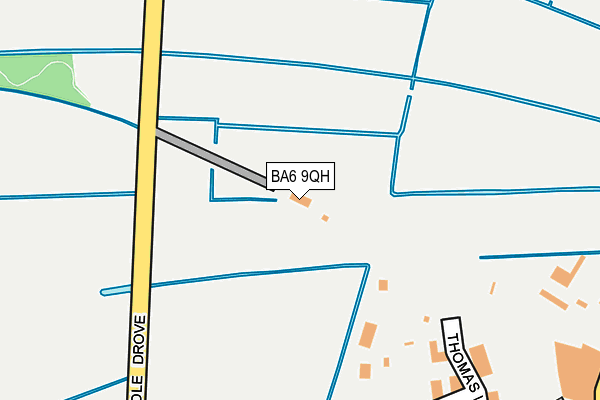 BA6 9QH map - OS OpenMap – Local (Ordnance Survey)