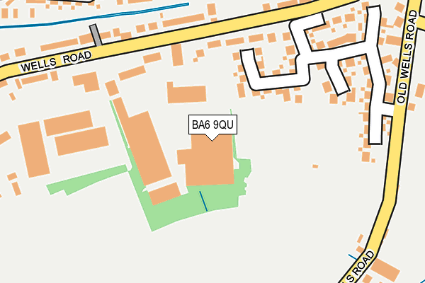 BA6 9QU map - OS OpenMap – Local (Ordnance Survey)