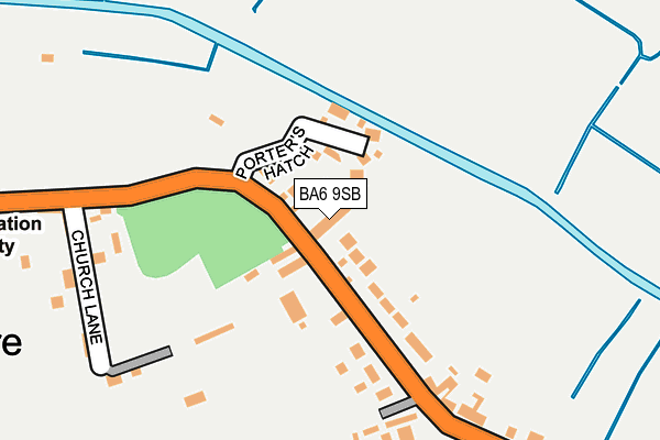 BA6 9SB map - OS OpenMap – Local (Ordnance Survey)