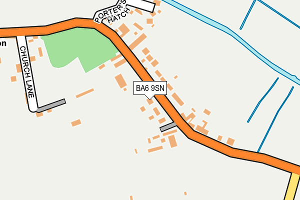 BA6 9SN map - OS OpenMap – Local (Ordnance Survey)