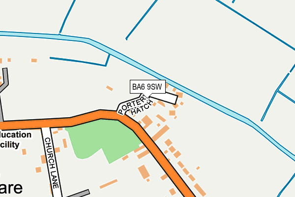 BA6 9SW map - OS OpenMap – Local (Ordnance Survey)