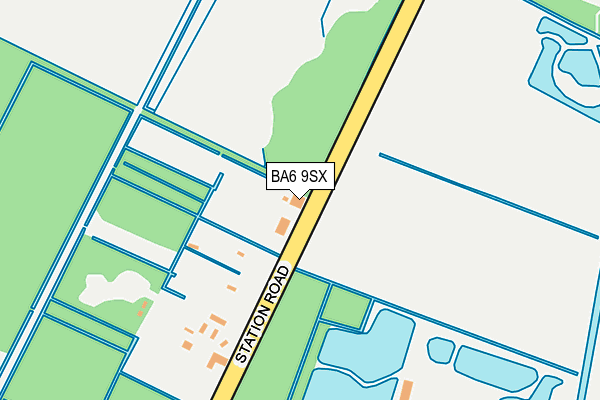 BA6 9SX map - OS OpenMap – Local (Ordnance Survey)