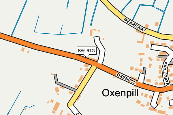 BA6 9TG map - OS OpenMap – Local (Ordnance Survey)