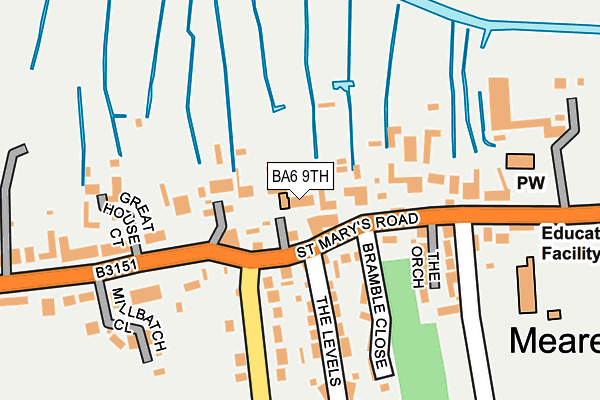 BA6 9TH map - OS OpenMap – Local (Ordnance Survey)