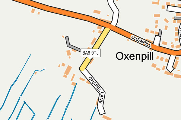 BA6 9TJ map - OS OpenMap – Local (Ordnance Survey)