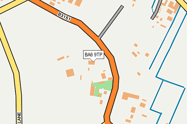 BA6 9TP map - OS OpenMap – Local (Ordnance Survey)