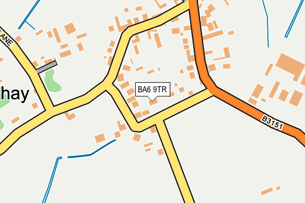 BA6 9TR map - OS OpenMap – Local (Ordnance Survey)
