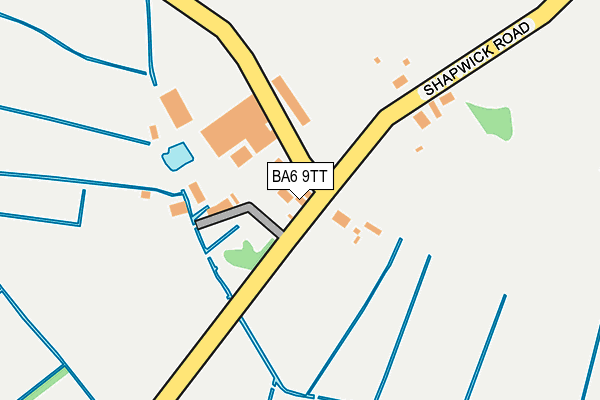 BA6 9TT map - OS OpenMap – Local (Ordnance Survey)