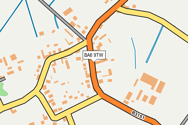 BA6 9TW map - OS OpenMap – Local (Ordnance Survey)