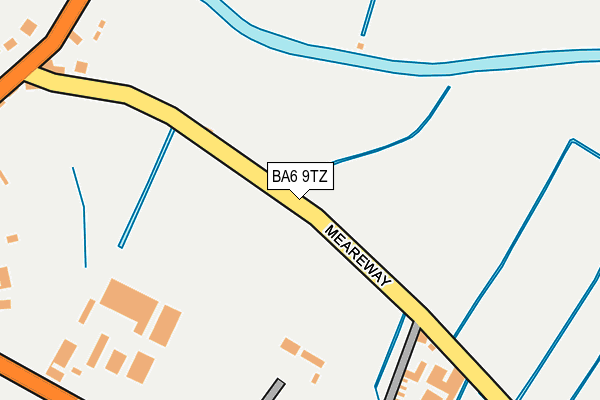 BA6 9TZ map - OS OpenMap – Local (Ordnance Survey)