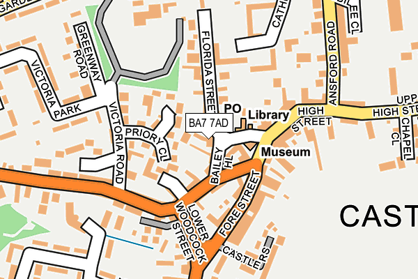 Map of JURASSIC COACHING SERVICES LTD at local scale