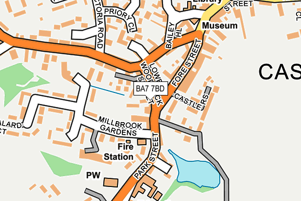 BA7 7BD map - OS OpenMap – Local (Ordnance Survey)
