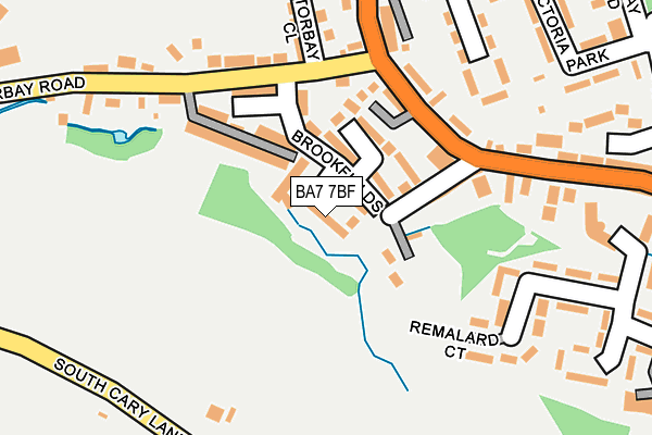 BA7 7BF map - OS OpenMap – Local (Ordnance Survey)