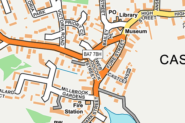 BA7 7BH map - OS OpenMap – Local (Ordnance Survey)