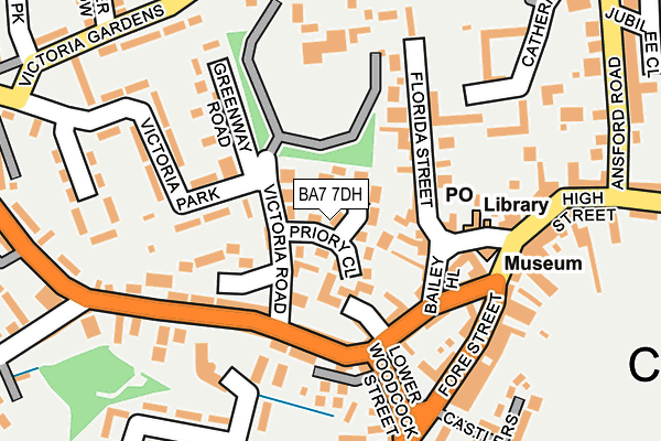 BA7 7DH map - OS OpenMap – Local (Ordnance Survey)
