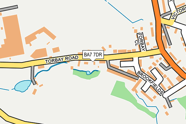 BA7 7DR map - OS OpenMap – Local (Ordnance Survey)
