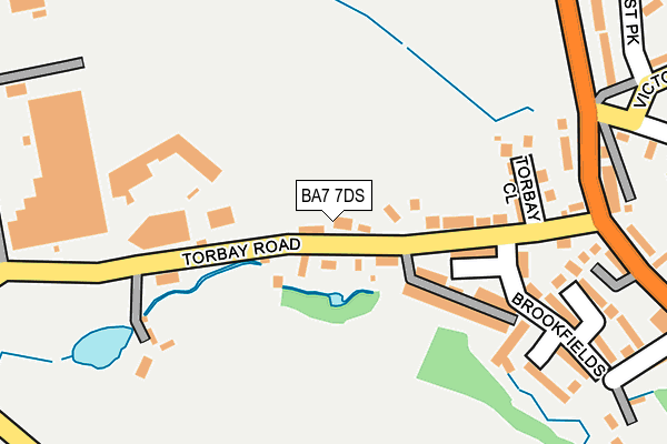 BA7 7DS map - OS OpenMap – Local (Ordnance Survey)