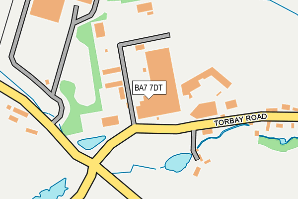 BA7 7DT map - OS OpenMap – Local (Ordnance Survey)