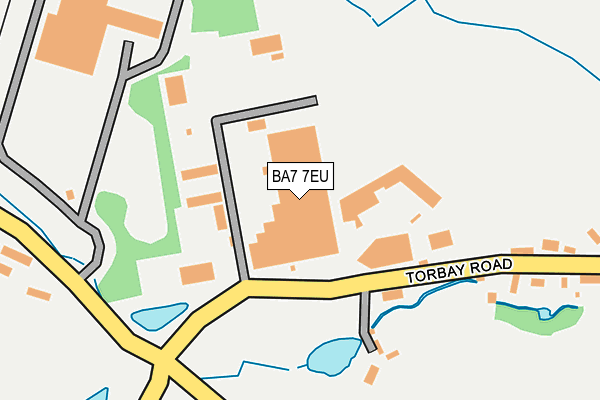 BA7 7EU map - OS OpenMap – Local (Ordnance Survey)