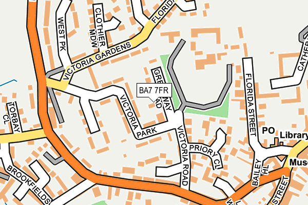 BA7 7FR map - OS OpenMap – Local (Ordnance Survey)