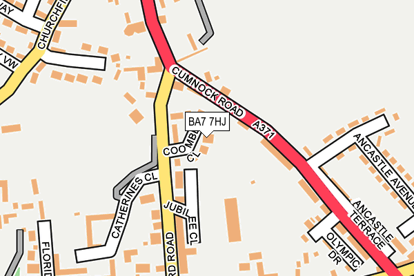 BA7 7HJ map - OS OpenMap – Local (Ordnance Survey)