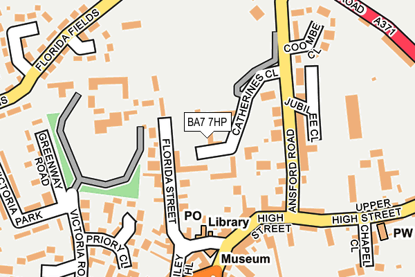 BA7 7HP map - OS OpenMap – Local (Ordnance Survey)