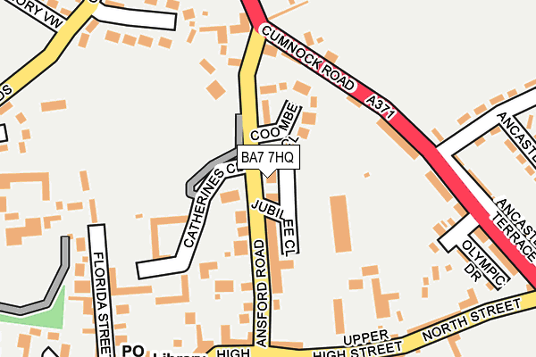 BA7 7HQ map - OS OpenMap – Local (Ordnance Survey)