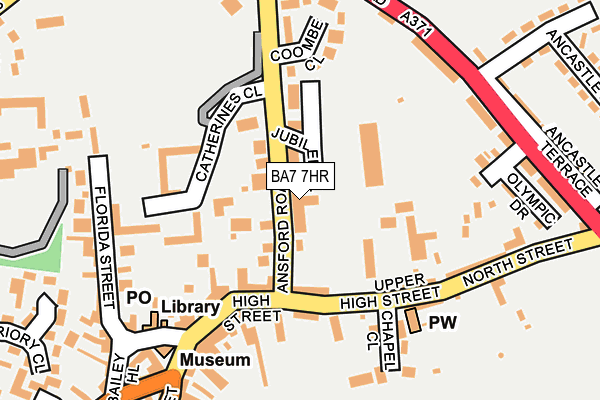BA7 7HR map - OS OpenMap – Local (Ordnance Survey)
