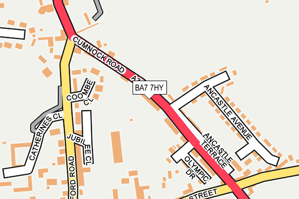 BA7 7HY map - OS OpenMap – Local (Ordnance Survey)