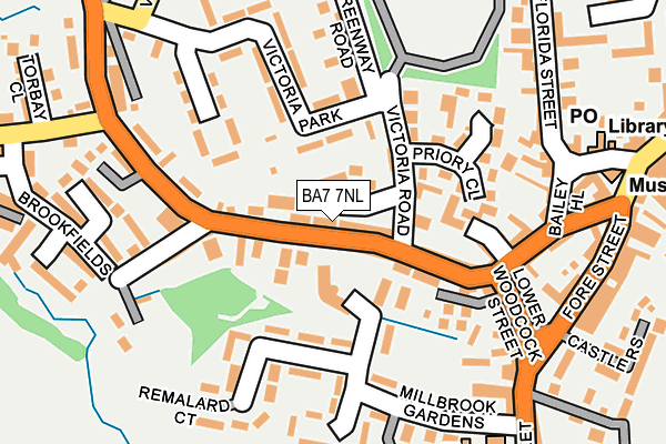 BA7 7NL map - OS OpenMap – Local (Ordnance Survey)