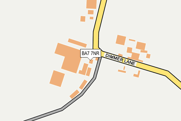 BA7 7NR map - OS OpenMap – Local (Ordnance Survey)