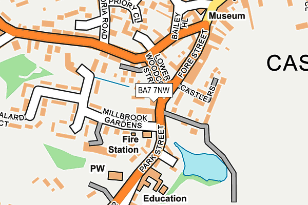 BA7 7NW map - OS OpenMap – Local (Ordnance Survey)
