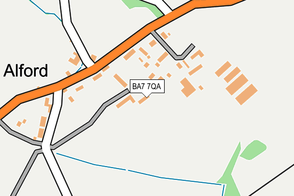 BA7 7QA map - OS OpenMap – Local (Ordnance Survey)