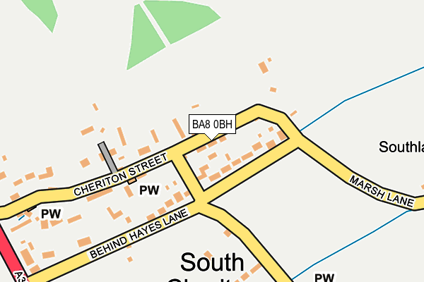 BA8 0BH map - OS OpenMap – Local (Ordnance Survey)