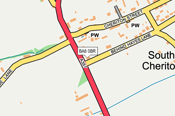 BA8 0BR map - OS OpenMap – Local (Ordnance Survey)