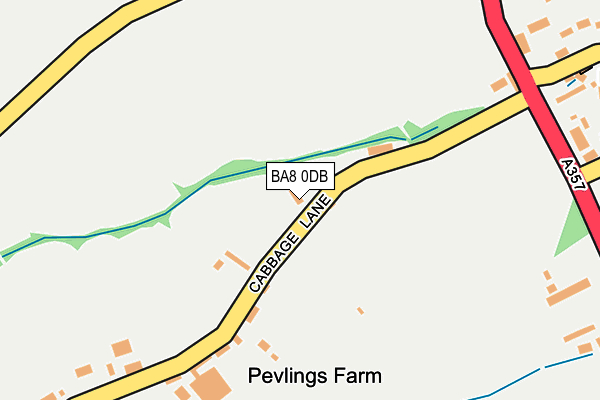 BA8 0DB map - OS OpenMap – Local (Ordnance Survey)