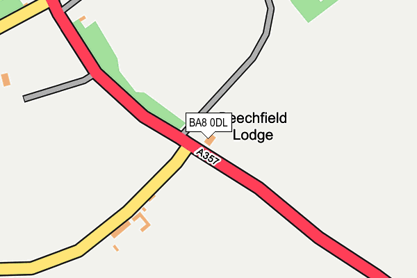 BA8 0DL map - OS OpenMap – Local (Ordnance Survey)