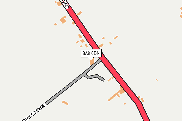 BA8 0DN map - OS OpenMap – Local (Ordnance Survey)