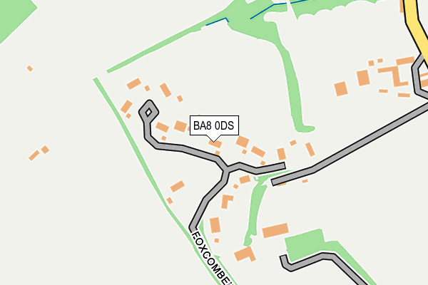 BA8 0DS map - OS OpenMap – Local (Ordnance Survey)