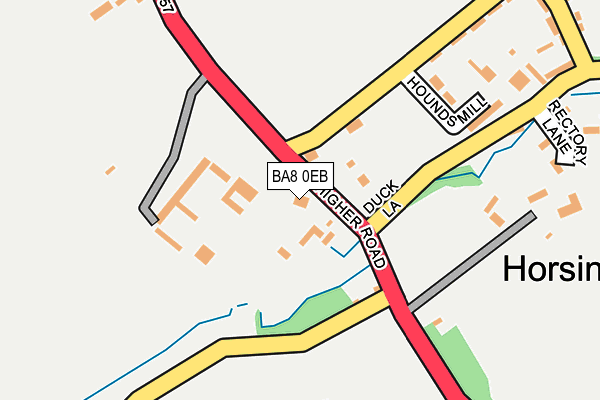 BA8 0EB map - OS OpenMap – Local (Ordnance Survey)