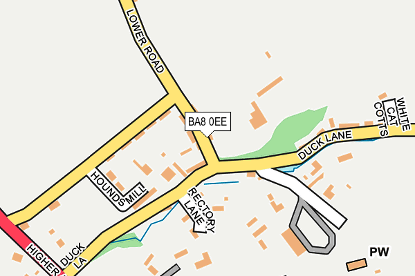 BA8 0EE map - OS OpenMap – Local (Ordnance Survey)