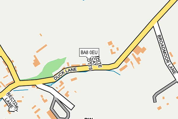 BA8 0EU map - OS OpenMap – Local (Ordnance Survey)