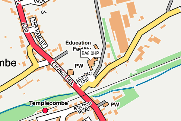 BA8 0HP map - OS OpenMap – Local (Ordnance Survey)