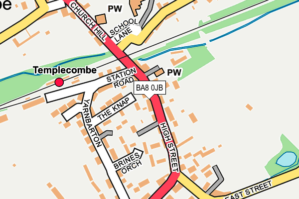 Map of COURT RISE BUILDINGS MANAGEMENT (TEMPLECOMBE) LIMITED at local scale
