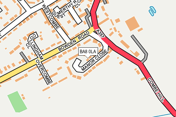 BA8 0LA map - OS OpenMap – Local (Ordnance Survey)