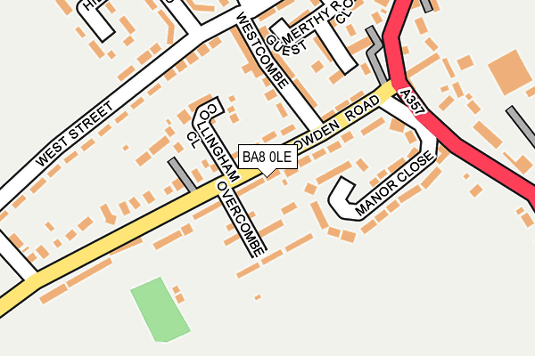 BA8 0LE map - OS OpenMap – Local (Ordnance Survey)