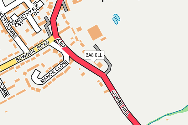 BA8 0LL map - OS OpenMap – Local (Ordnance Survey)